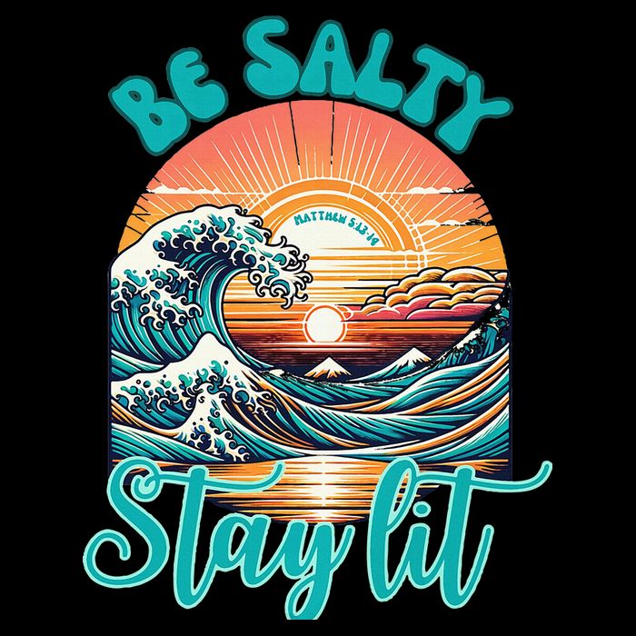 Summer Beach Be Salty Stay Lit Matthew 51314 Short Acrylic Beanie