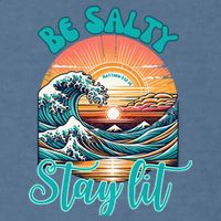 Summer Beach Be Salty Stay Lit Matthew 51314 Garment-Dyed Sweatshirt