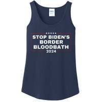 Stop BidenS Border Bloodbath Saying Trump Ladies Essential Tank