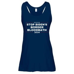 Stop BidenS Border Bloodbath Saying Trump Ladies Essential Flowy Tank