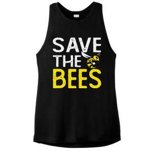 Save Bees Beekeeper Bee Keeping funny Honey Ladies PosiCharge Tri-Blend Wicking Tank