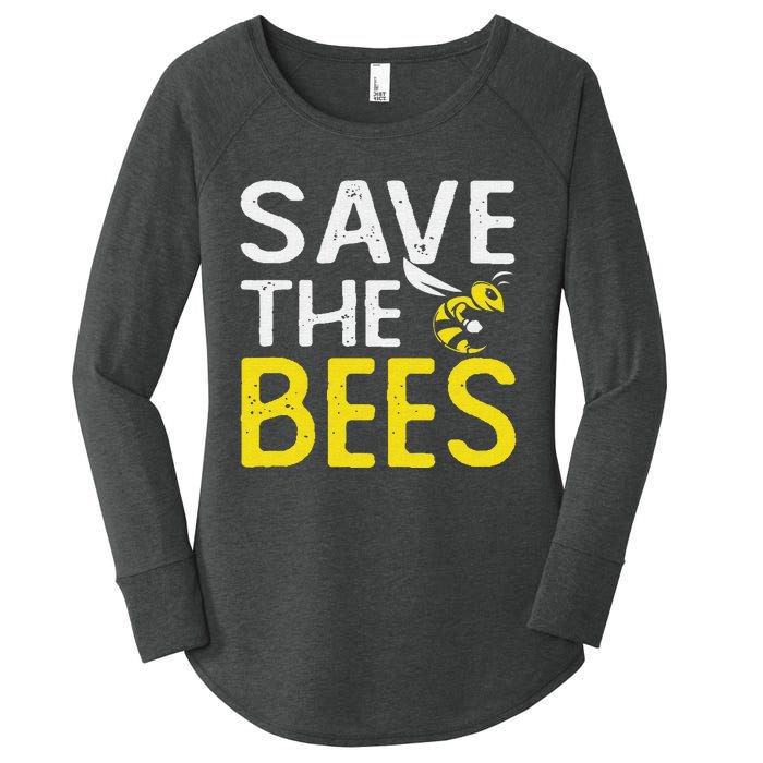 Save Bees Beekeeper Bee Keeping funny Honey Women's Perfect Tri Tunic Long Sleeve Shirt