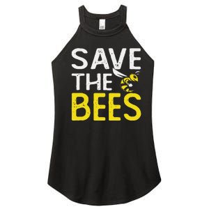 Save Bees Beekeeper Bee Keeping funny Honey Women's Perfect Tri Rocker Tank