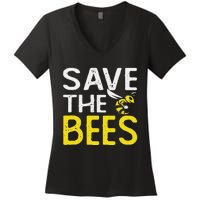 Save Bees Beekeeper Bee Keeping funny Honey Women's V-Neck T-Shirt