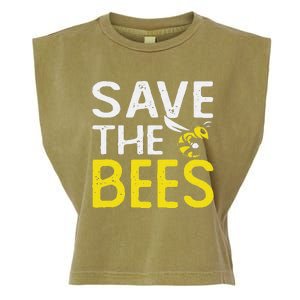 Save Bees Beekeeper Bee Keeping funny Honey Garment-Dyed Women's Muscle Tee