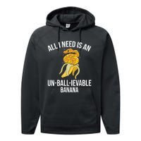 Snake Banana Ball Python Performance Fleece Hoodie