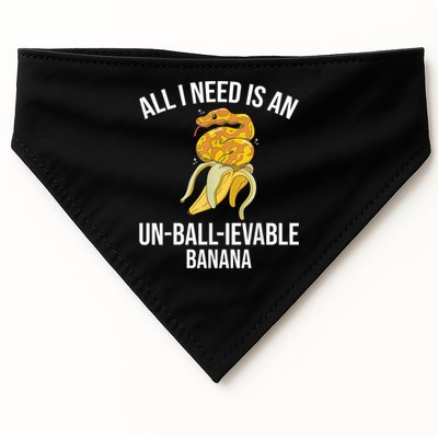 Snake Banana Ball Python USA-Made Doggie Bandana