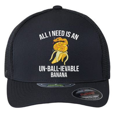 Snake Banana Ball Python Flexfit Unipanel Trucker Cap
