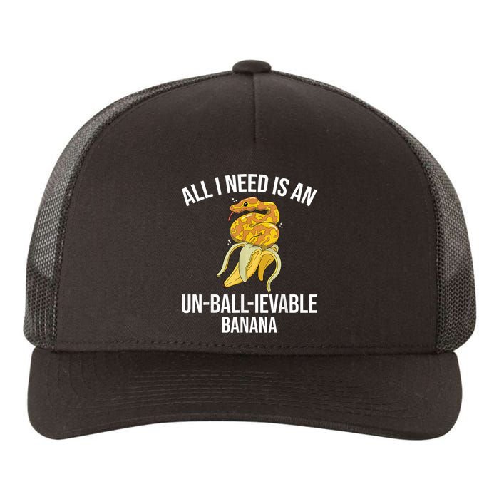 Snake Banana Ball Python Yupoong Adult 5-Panel Trucker Hat