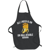 Snake Banana Ball Python Full-Length Apron With Pockets