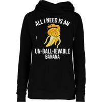 Snake Banana Ball Python Womens Funnel Neck Pullover Hood