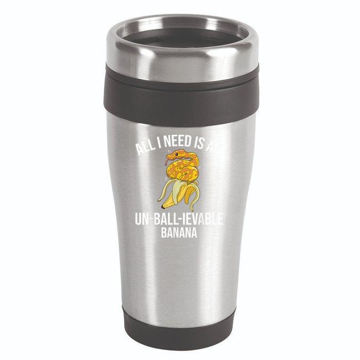 Snake Banana Ball Python 16oz Travel Tumbler