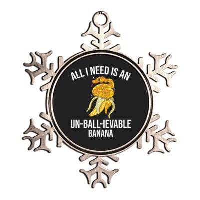 Snake Banana Ball Python Metallic Star Ornament