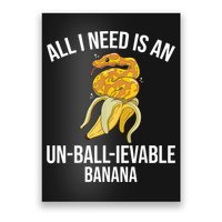 Snake Banana Ball Python Poster