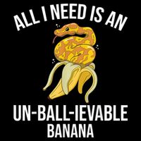 Snake Banana Ball Python Poster