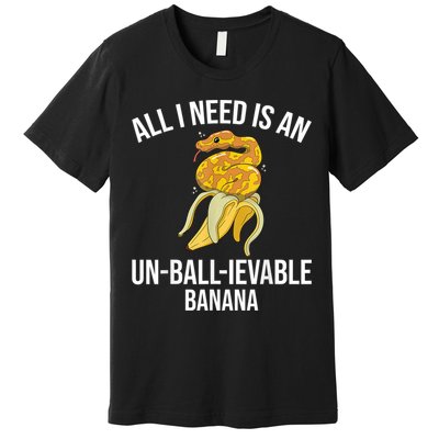 Snake Banana Ball Python Premium T-Shirt