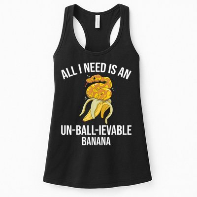 Snake Banana Ball Python Womens Tank Top
