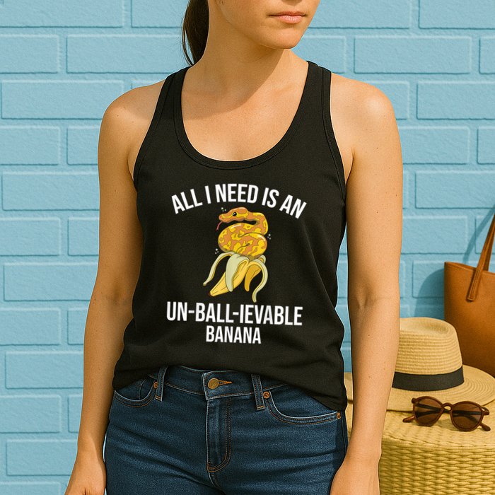 Snake Banana Ball Python Womens Tank Top