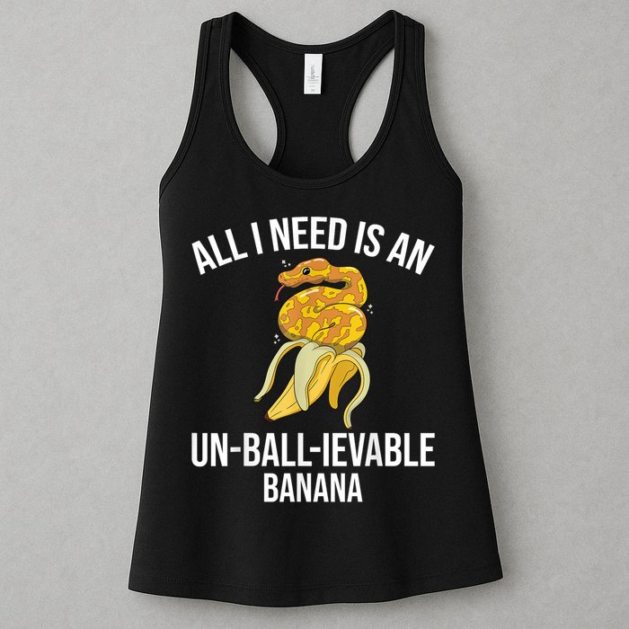 Snake Banana Ball Python Womens Tank Top