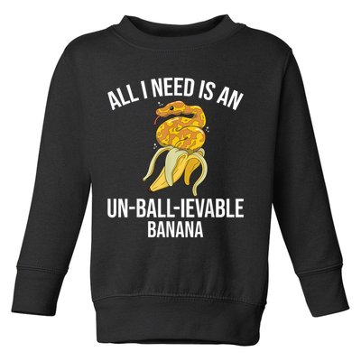 Snake Banana Ball Python Toddler Sweatshirt