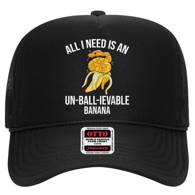 Snake Banana Ball Python Trucker Hat