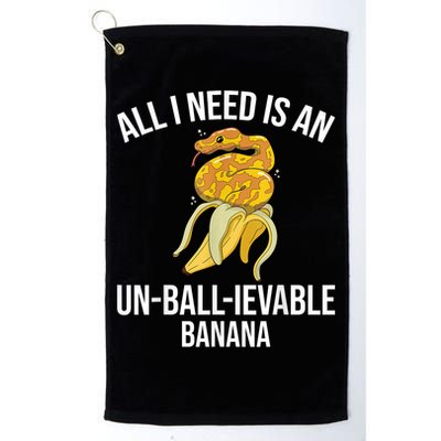 Snake Banana Ball Python Golf Towel