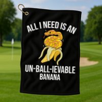 Snake Banana Ball Python Golf Towel