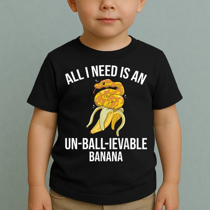 Snake Banana Ball Python Toddler T-Shirt