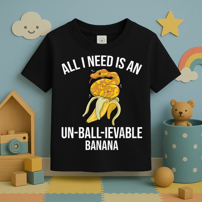 Snake Banana Ball Python Toddler T-Shirt