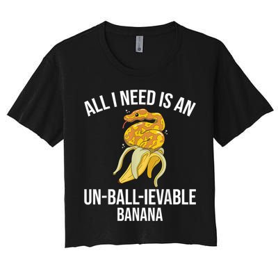 Snake Banana Ball Python Crop Top