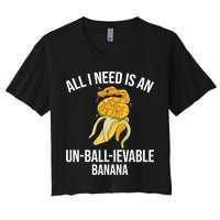 Snake Banana Ball Python Crop Top