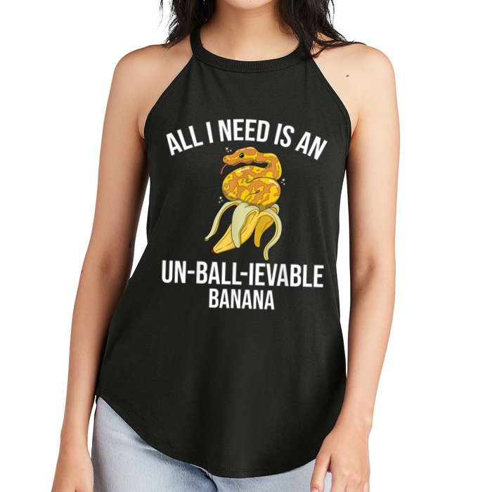 Snake Banana Ball Python Women's Perfect Tri Rocker Tank