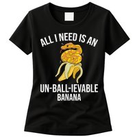 Snake Banana Ball Python Womens T-Shirt