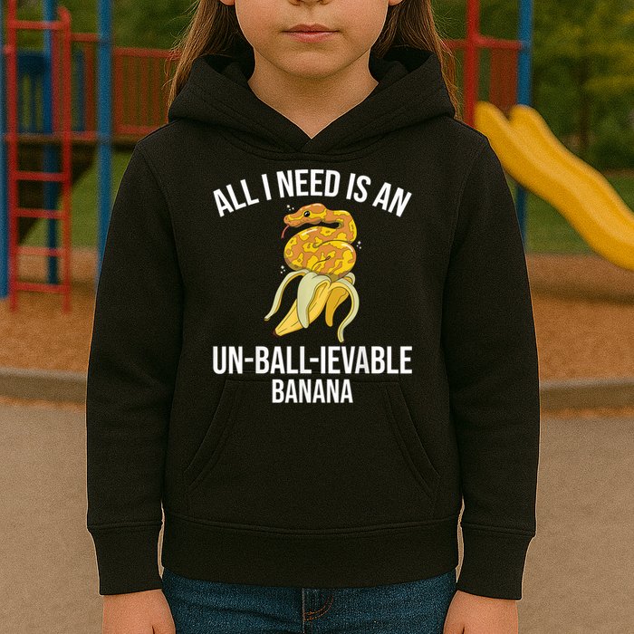 Snake Banana Ball Python Kids Hoodie