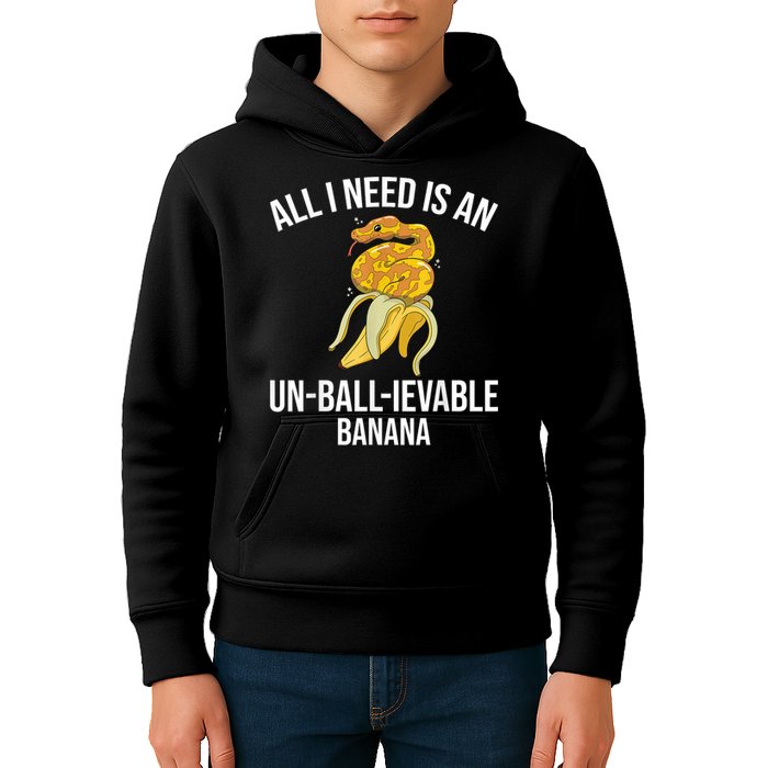 Snake Banana Ball Python Kids Hoodie
