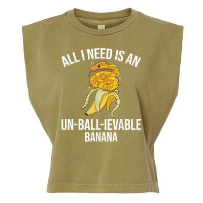 Snake Banana Ball Python Garment-Dyed Women's Muscle Tee