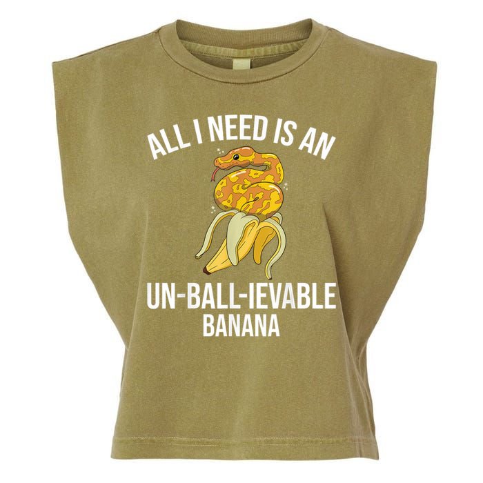 Snake Banana Ball Python Garment-Dyed Women's Muscle Tee
