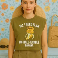 Snake Banana Ball Python Garment-Dyed Women's Muscle Tee