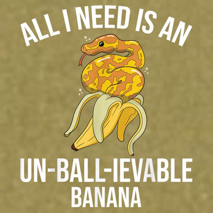 Snake Banana Ball Python Garment-Dyed Women's Muscle Tee