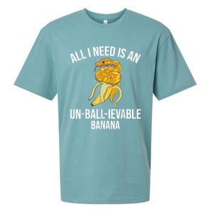 Snake Banana Ball Python Sueded Cloud Jersey T-Shirt