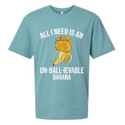 Snake Banana Ball Python Sueded Cloud Jersey T-Shirt