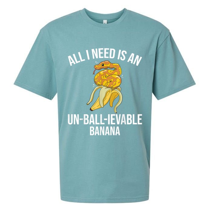 Snake Banana Ball Python Sueded Cloud Jersey T-Shirt