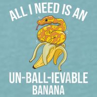 Snake Banana Ball Python Sueded Cloud Jersey T-Shirt