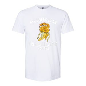 Snake Banana Ball Python Softstyle CVC T-Shirt