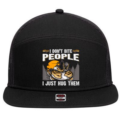 Snake Banana Ball Python 7 Panel Mesh Trucker Snapback Hat