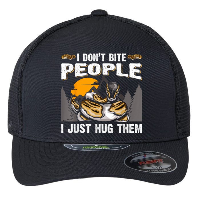 Snake Banana Ball Python Flexfit Unipanel Trucker Cap