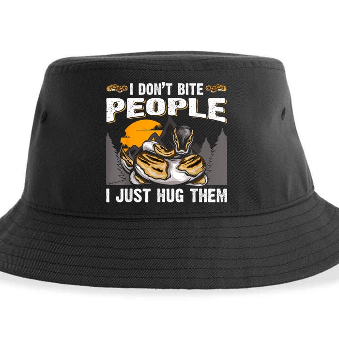 Snake Banana Ball Python Sustainable Bucket Hat