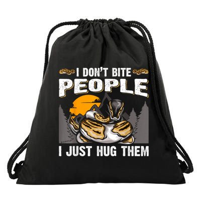 Snake Banana Ball Python Drawstring Bag