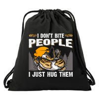 Snake Banana Ball Python Drawstring Bag