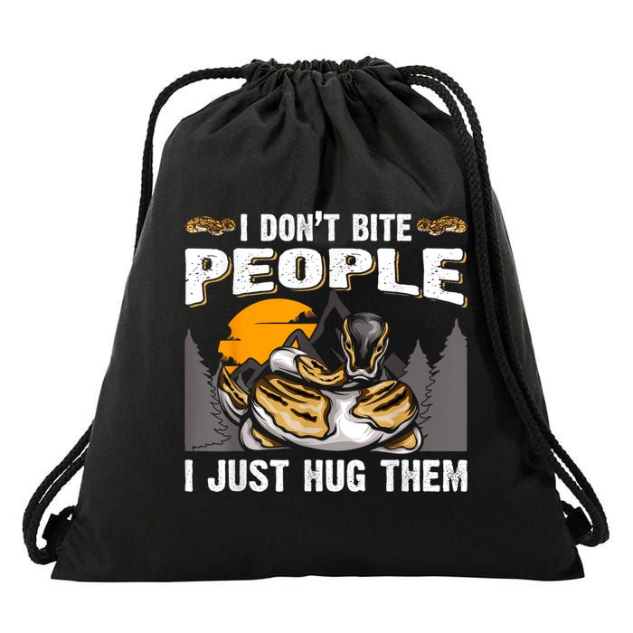 Snake Banana Ball Python Drawstring Bag